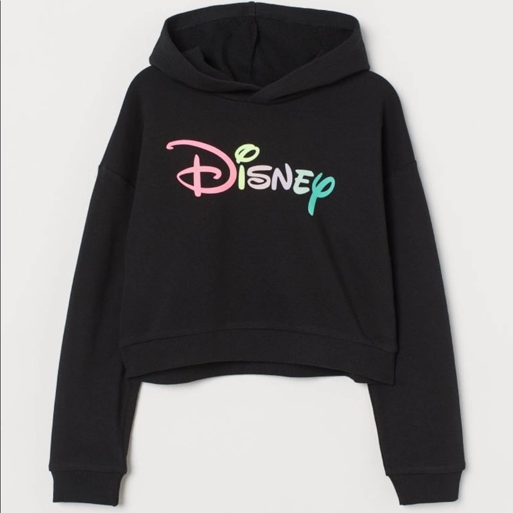 Disney Hooded Crop Sweatshirt H&M